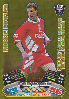 Robbie Fowler Liverpool 2011/12 Topps Match Attax Golden Moments #GM07